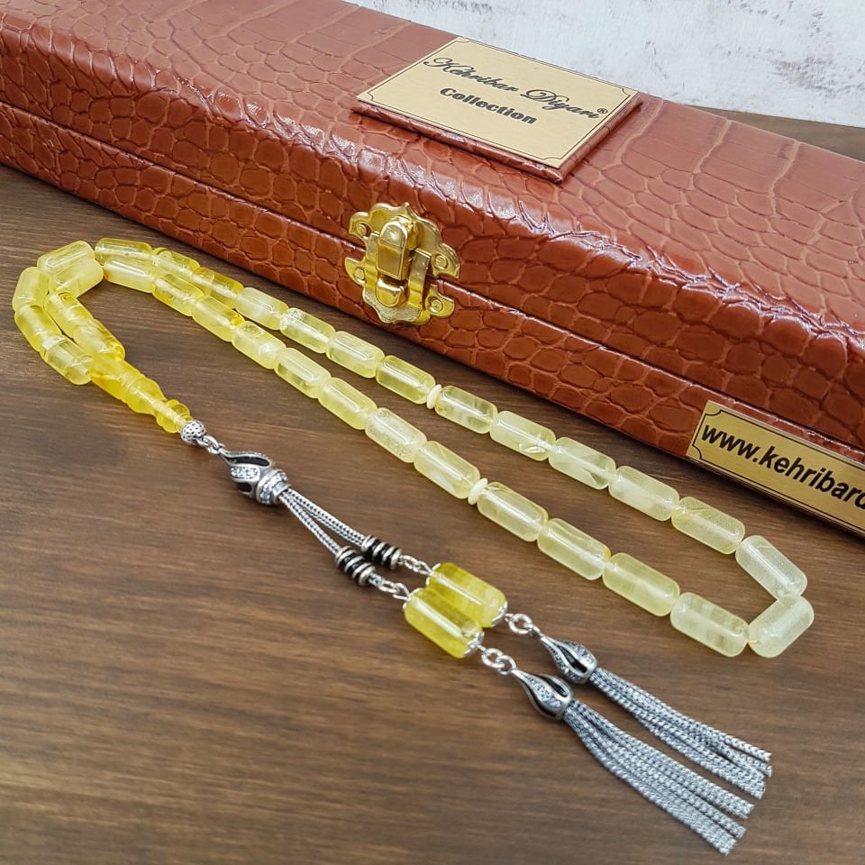 20 Gram Uzun Kapsül Kesim Rus Damla Kehribar Tesbih