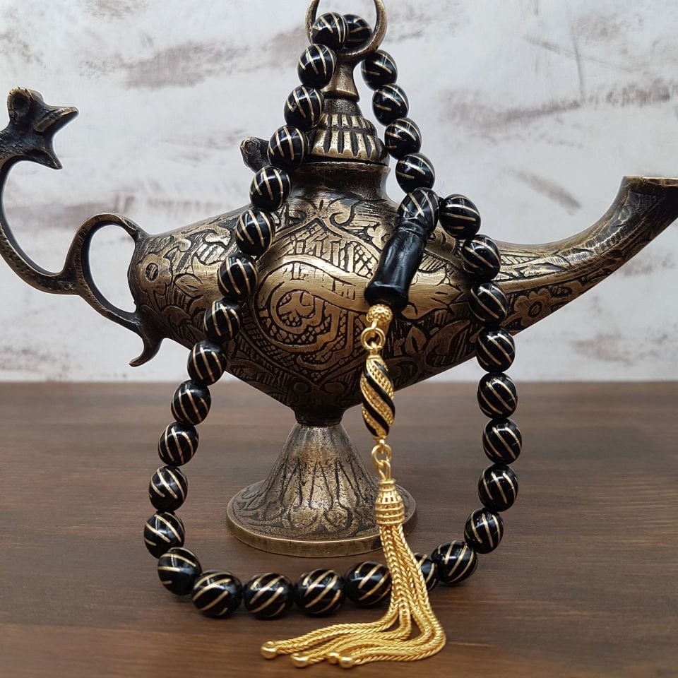 Gümüş Püskül Tasarım Gürcü Oltu Tesbih