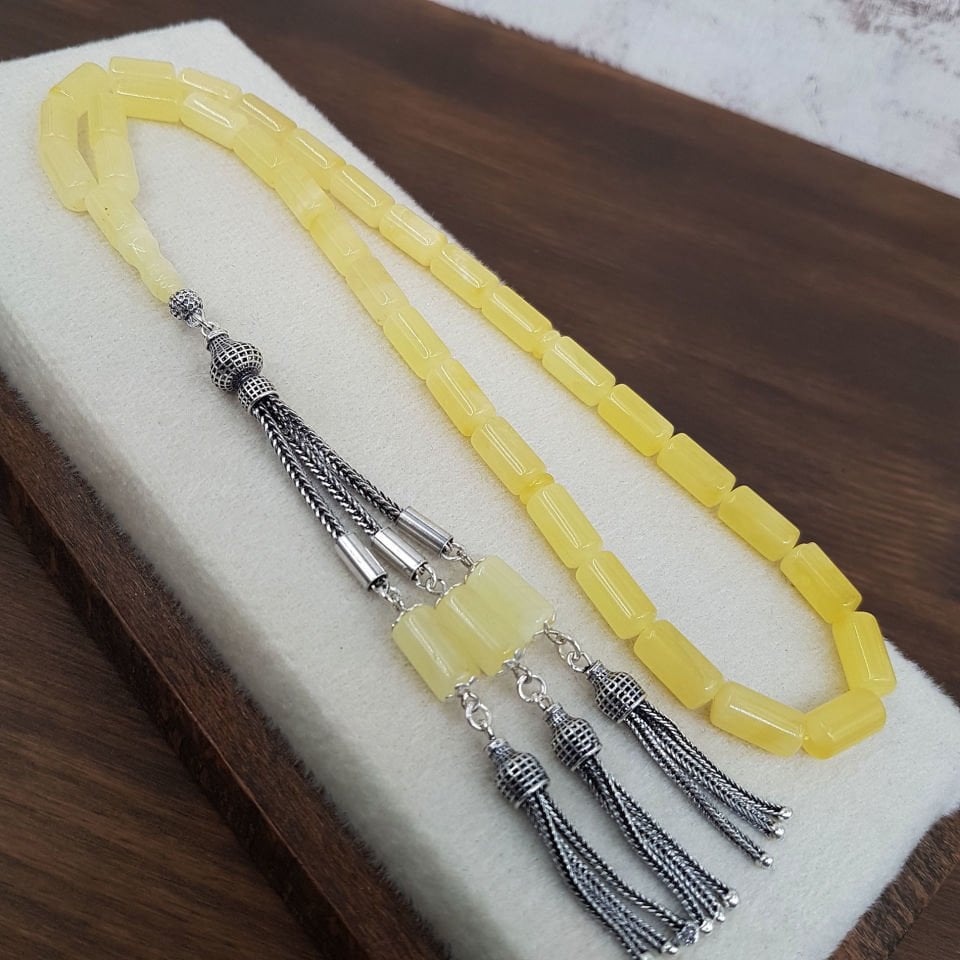 16 Gram Kapsül Kesim Rus Damla Kehribar Tesbih