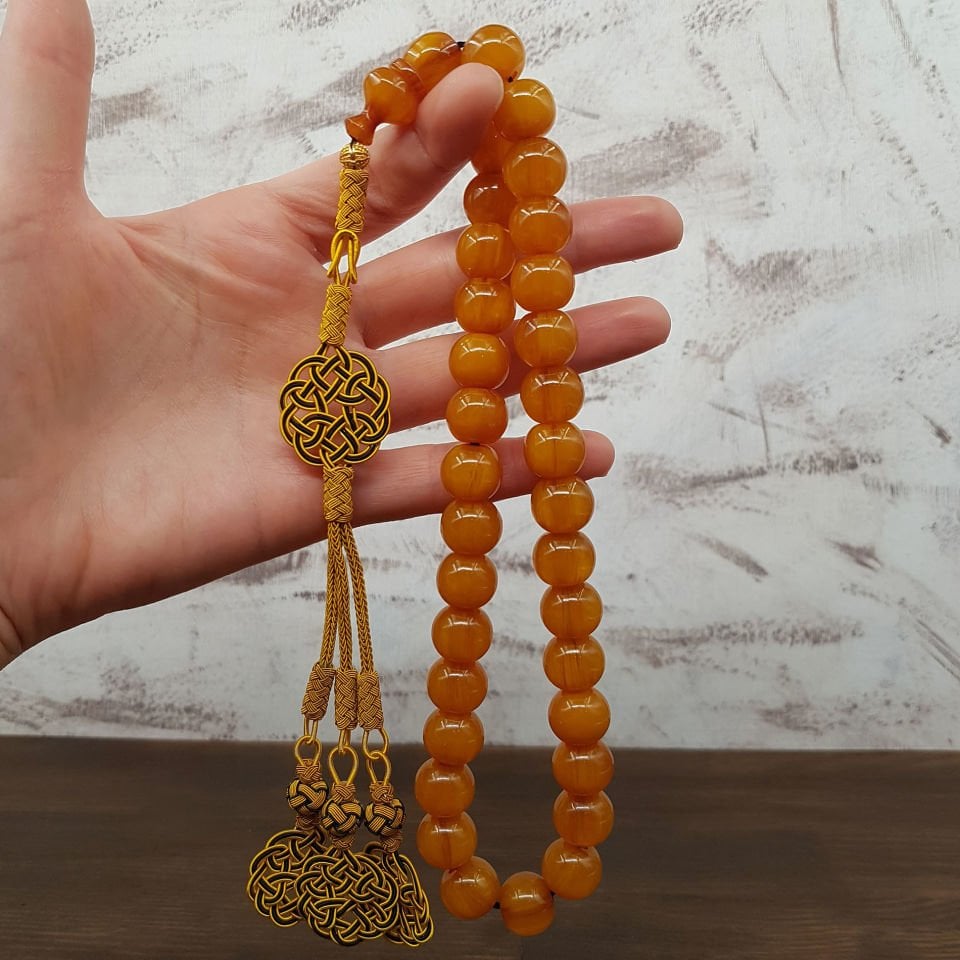 Dev Boy Kazaz Tasarım Koleksiyonluk Sıkma Kehribar