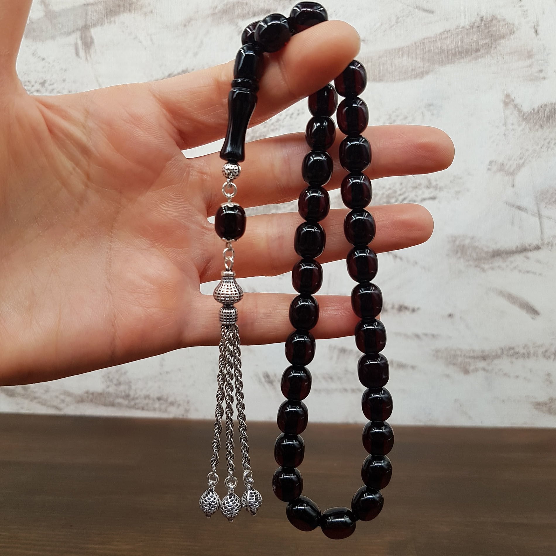 Bürokrat Boy Beyzi Kesim Sıkma Kehribar