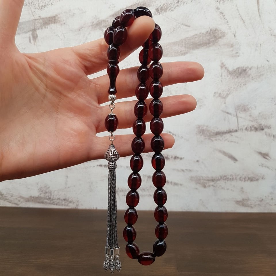 Gümüş Püskül Arpa Kesim Faturan Sıkma Kehribar