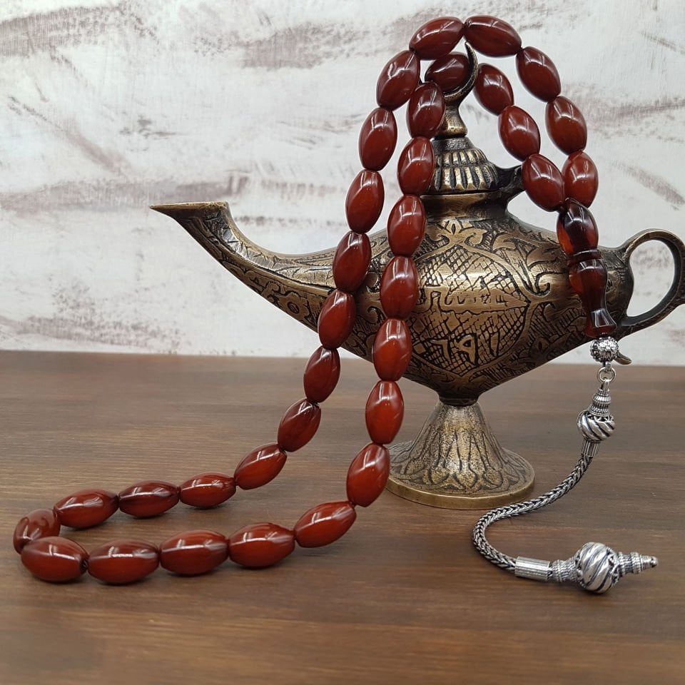 Büyük Boy Uzun Arpa Kesim Faturan Sıkma Kehribar