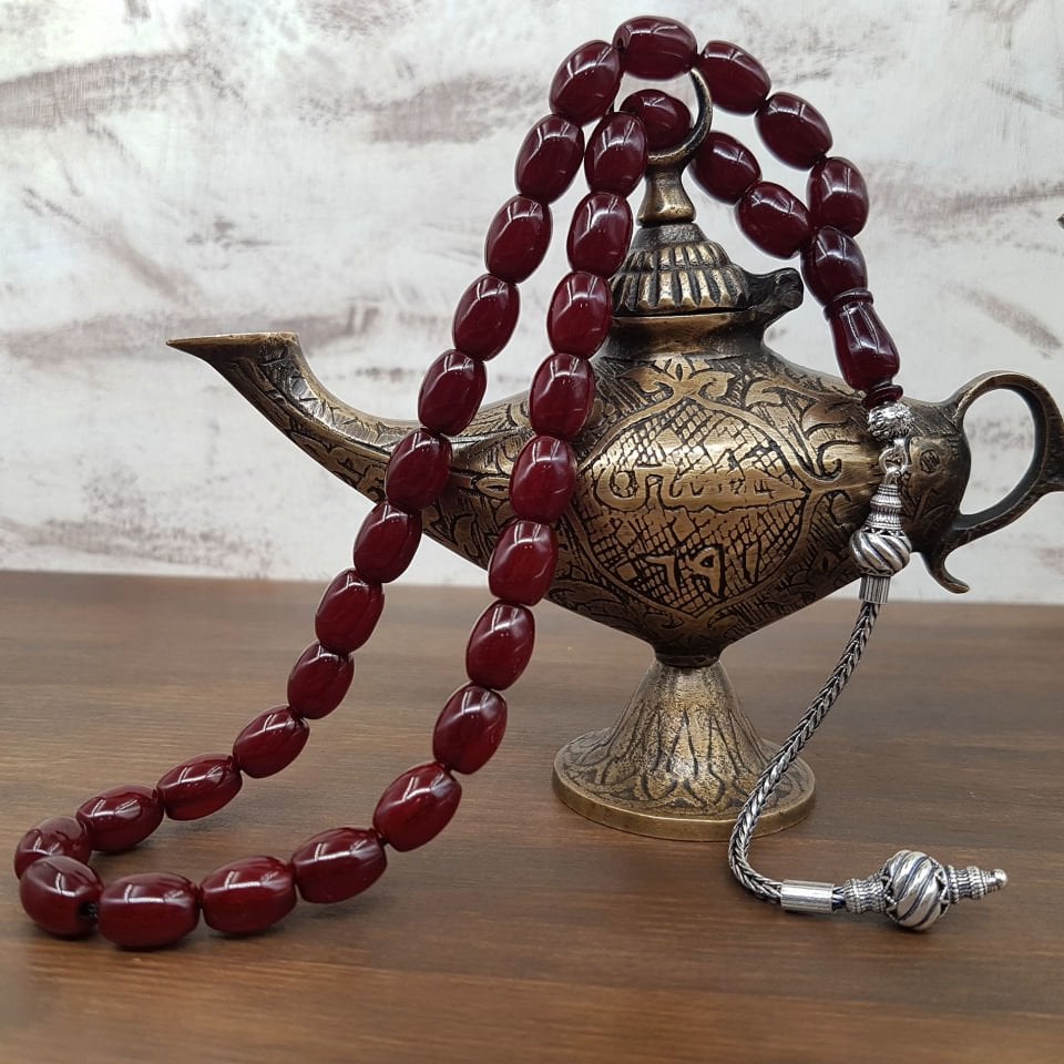 Süleymaniye Gümüş Püskül Vişne Sıkma Kehribar