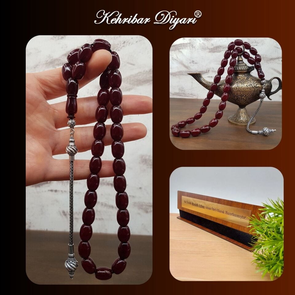 Süleymaniye Gümüş Püskül Vişne Sıkma Kehribar