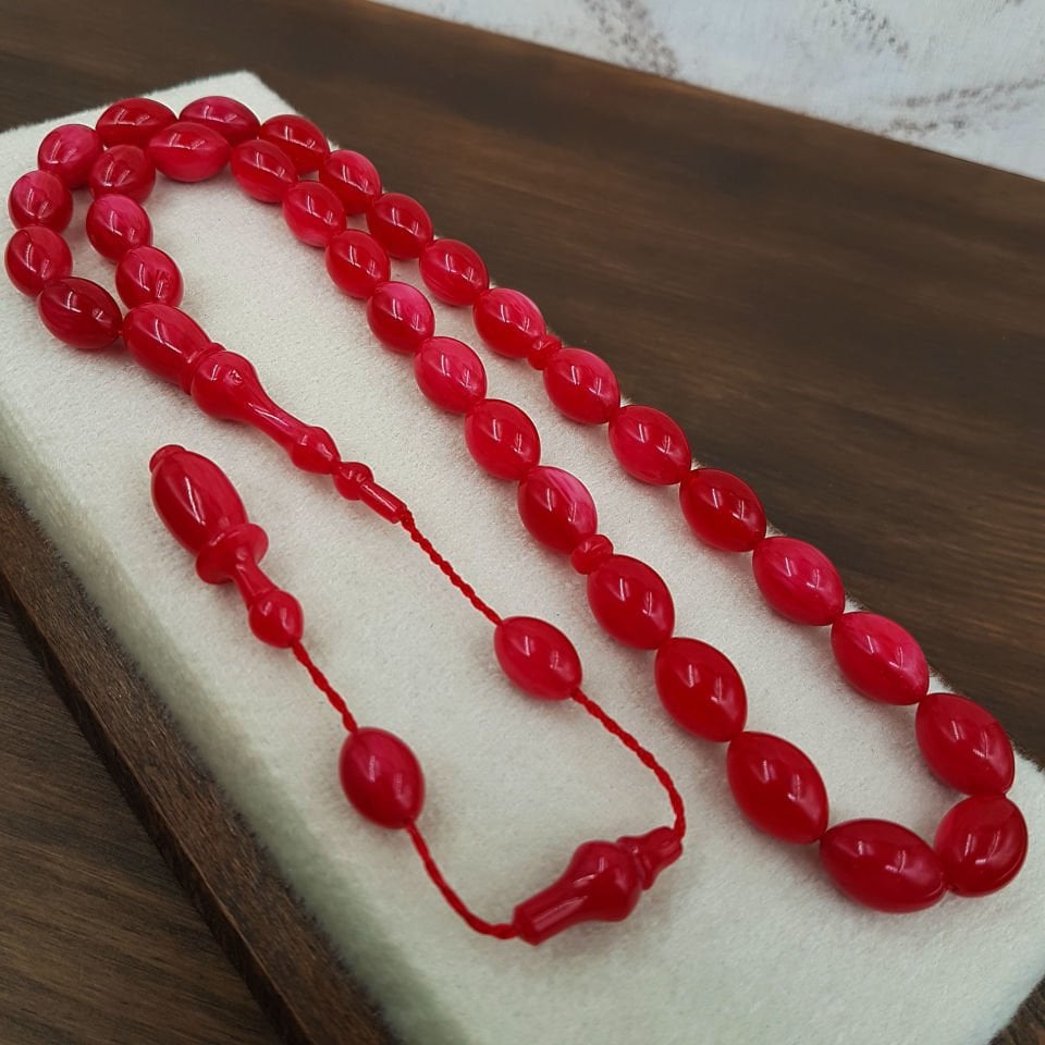 Büyük Boy Arpa Kesim Kiraz Katalin Tesbih