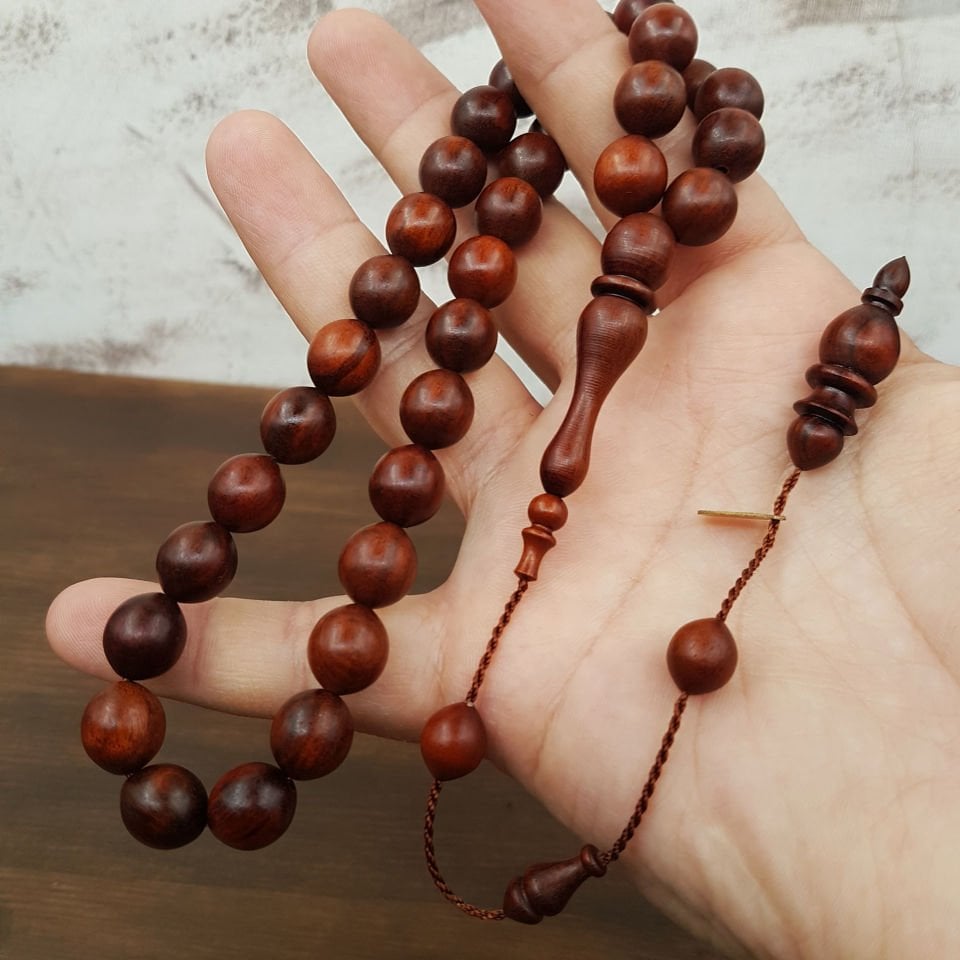 Büyük Boy Yumurta Kesim Yılan Ağacı Tesbih