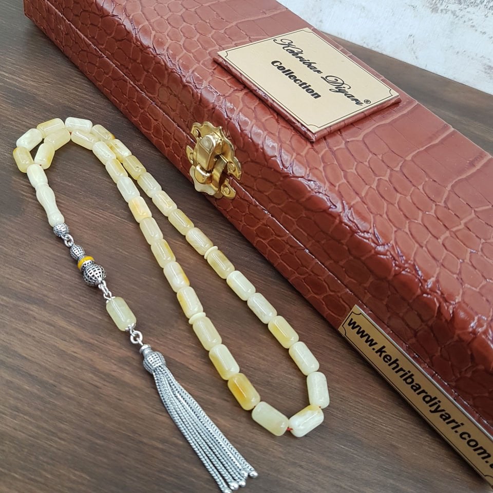 11 Gram Kapsül Kaya Damla Kehribar Tesbih