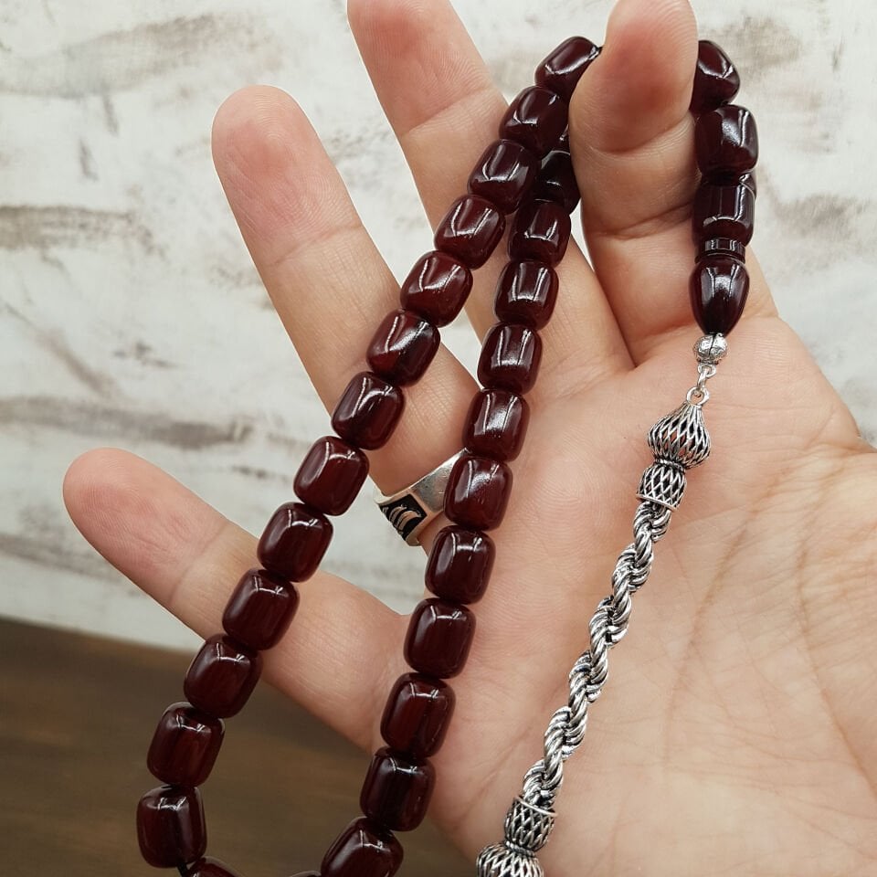 Gümüş küskül Kahve Kapsül Kesim Sıkma Kehribar