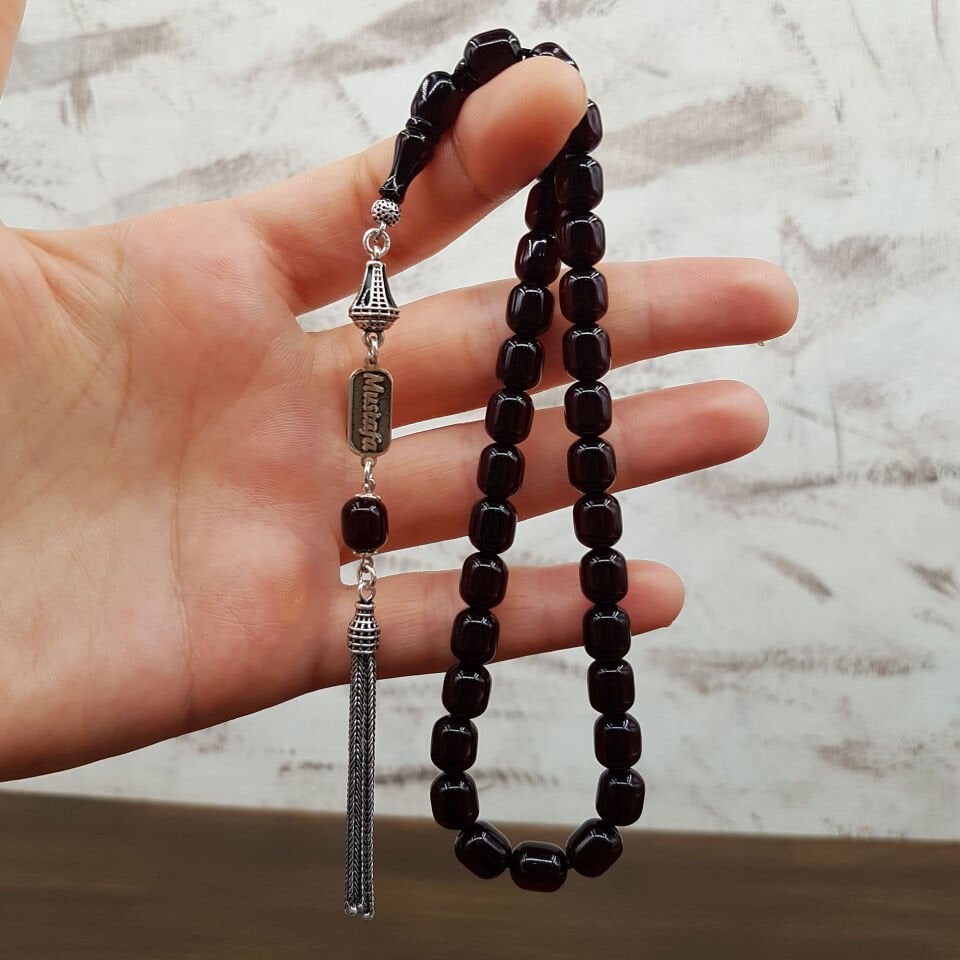 Bilek Boy İsimli Sıkma Kehribar Tesbih
