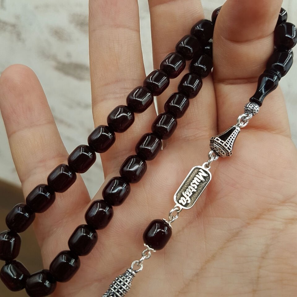 Bilek Boy İsimli Sıkma Kehribar Tesbih