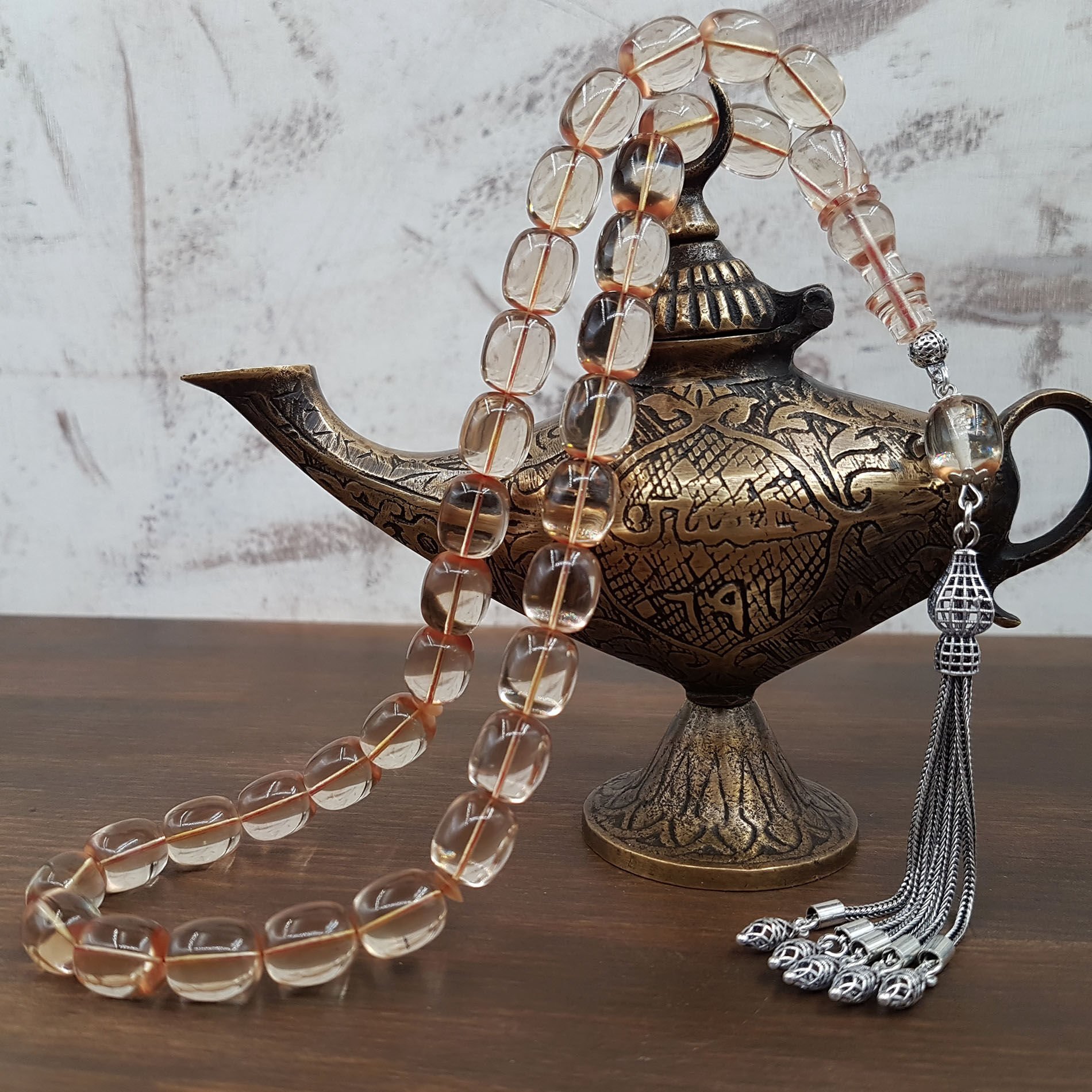 Gümüş Püskül Tombul Kapsül Şeffaf Blok Zar Kehribar