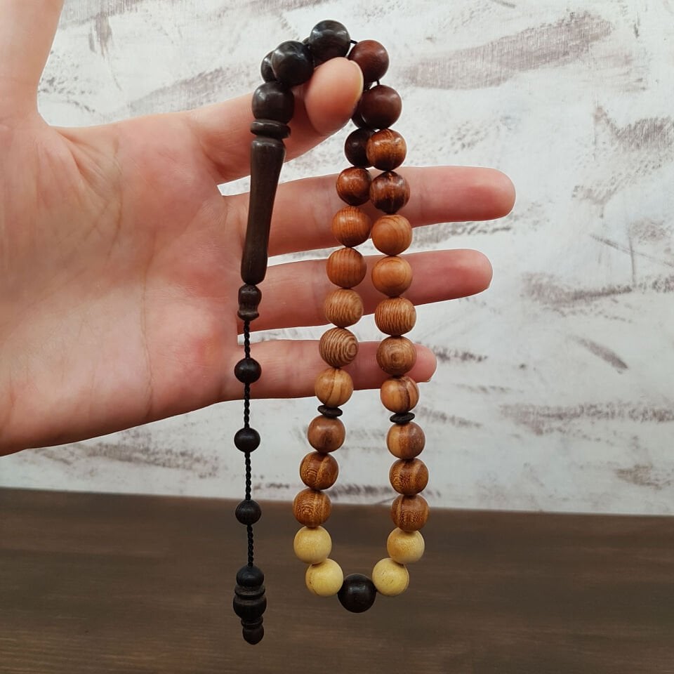 Küre Kesim Karma Ağaç Tesbih