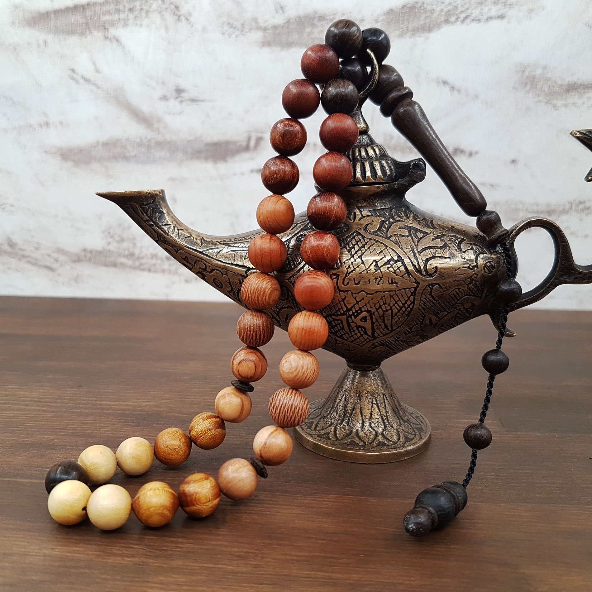 Küre Kesim Karma Ağaç Tesbih