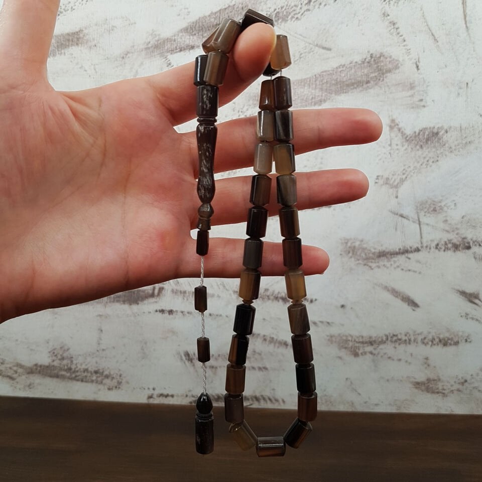 Kapsül Kesim Buffalo Boynuzu Tesbih