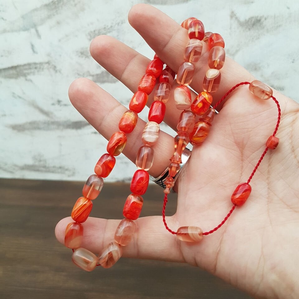 Usta İmzalı Özel Renk TuruncuHareli Sıkma Kehribar