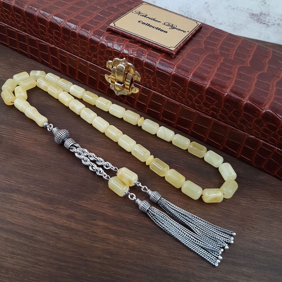 22 Gram Kapsül Kaya Damla Kehribar Tesbih
