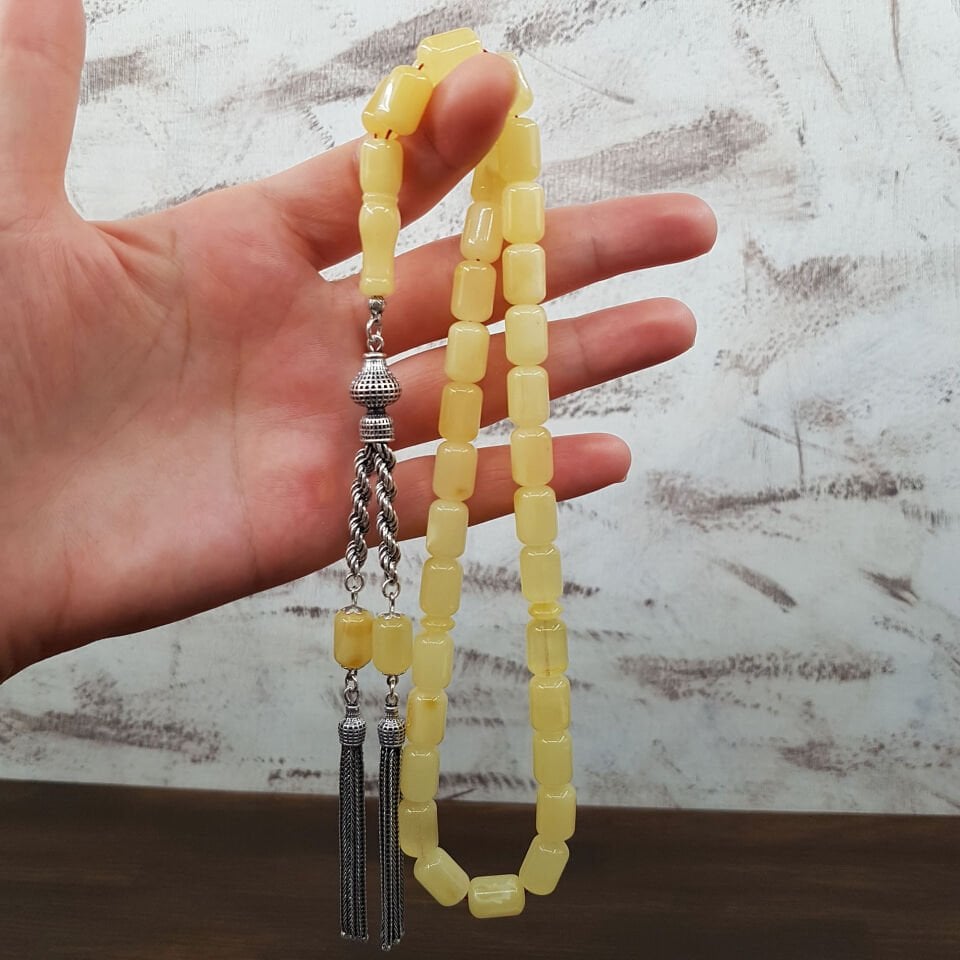 22 Gram Kapsül Kaya Damla Kehribar Tesbih