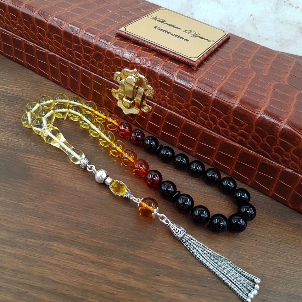 Küre Kesim Renk Süzmesi Damla Kehribar Tesbih