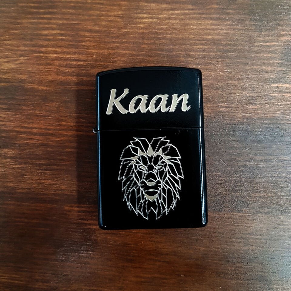 Aslan Tasarım Kişiye Özel Benzinli Çakmak