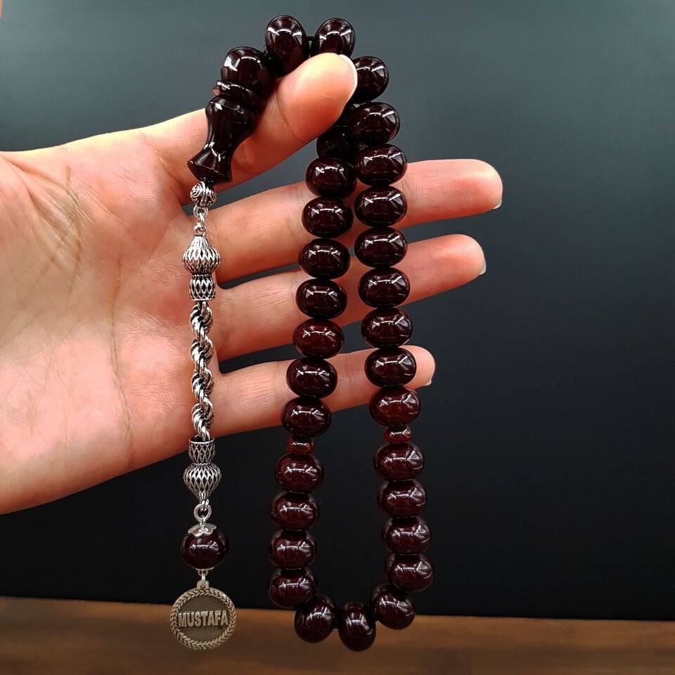 Premium Kişiye Özel Teker Sıkma Kehribar Tesbih