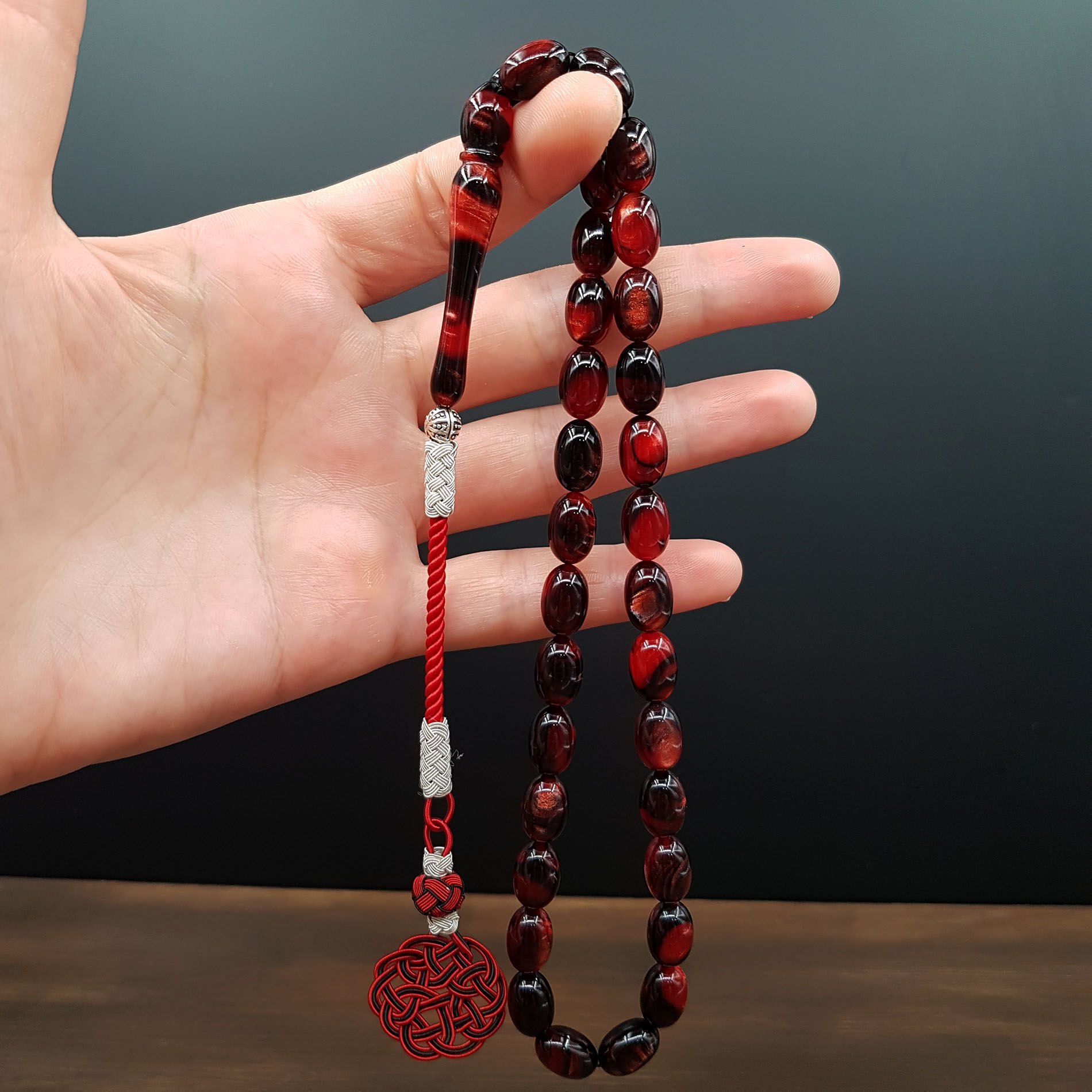 Kazaz Tasarım Badem Kesim Sıkma Kehribar