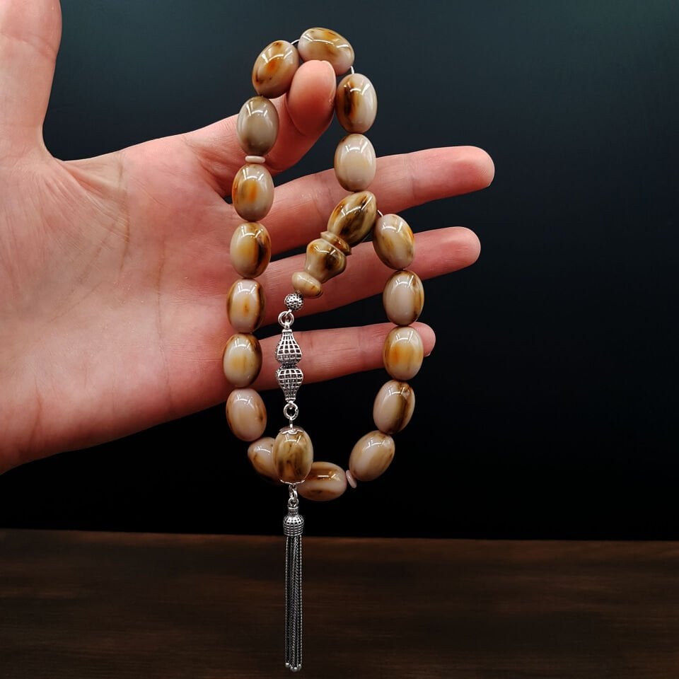 Gümüş Püskül Hareli Maskot Katalin Tesbih