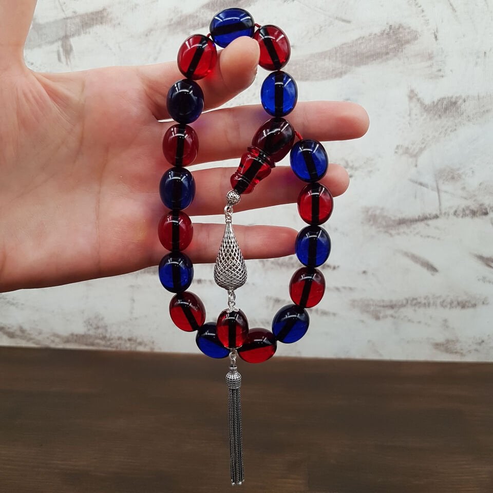 Gümüş Püskül Bordo Mavi Maskot Ateş Kehribar