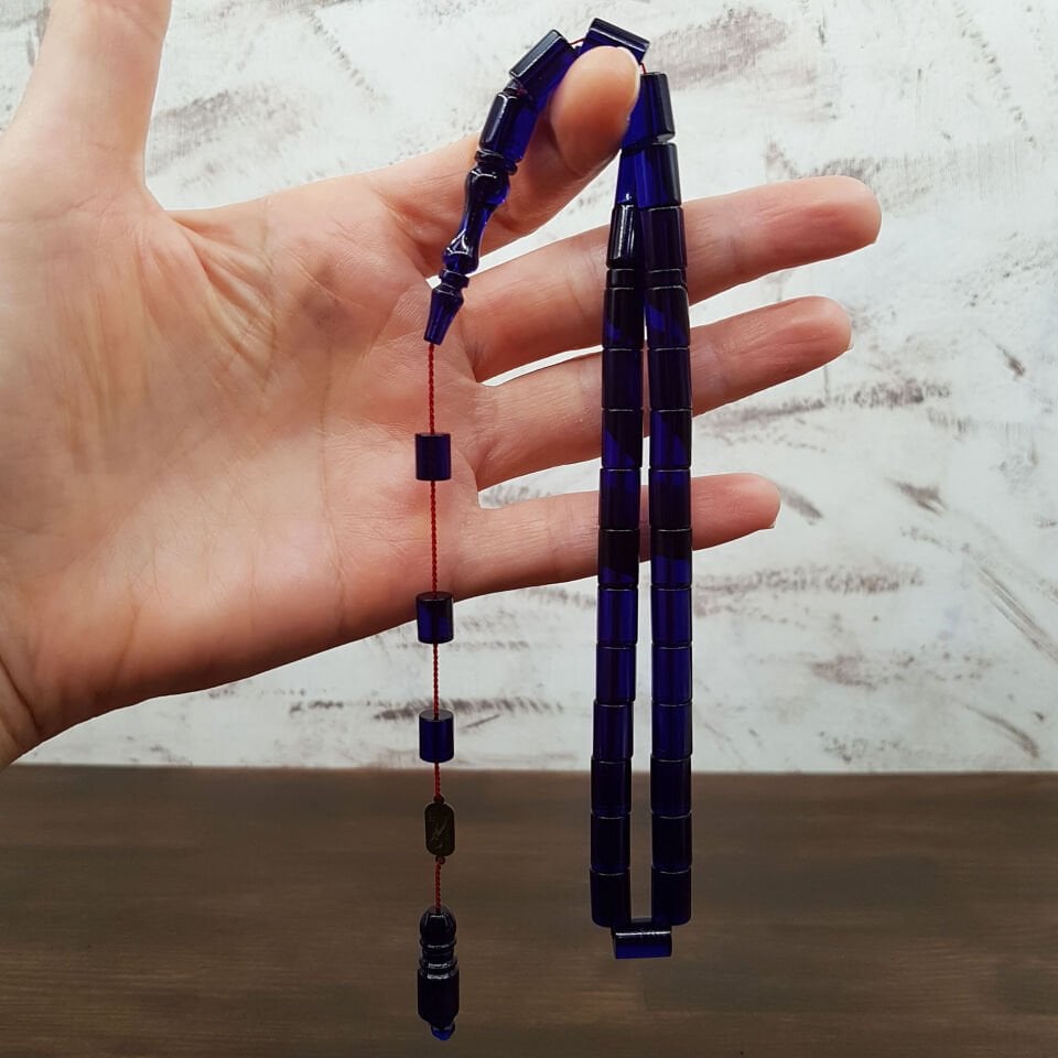 Usta İmzalı Parlement Kesme Ateş Kehribar Tesbih