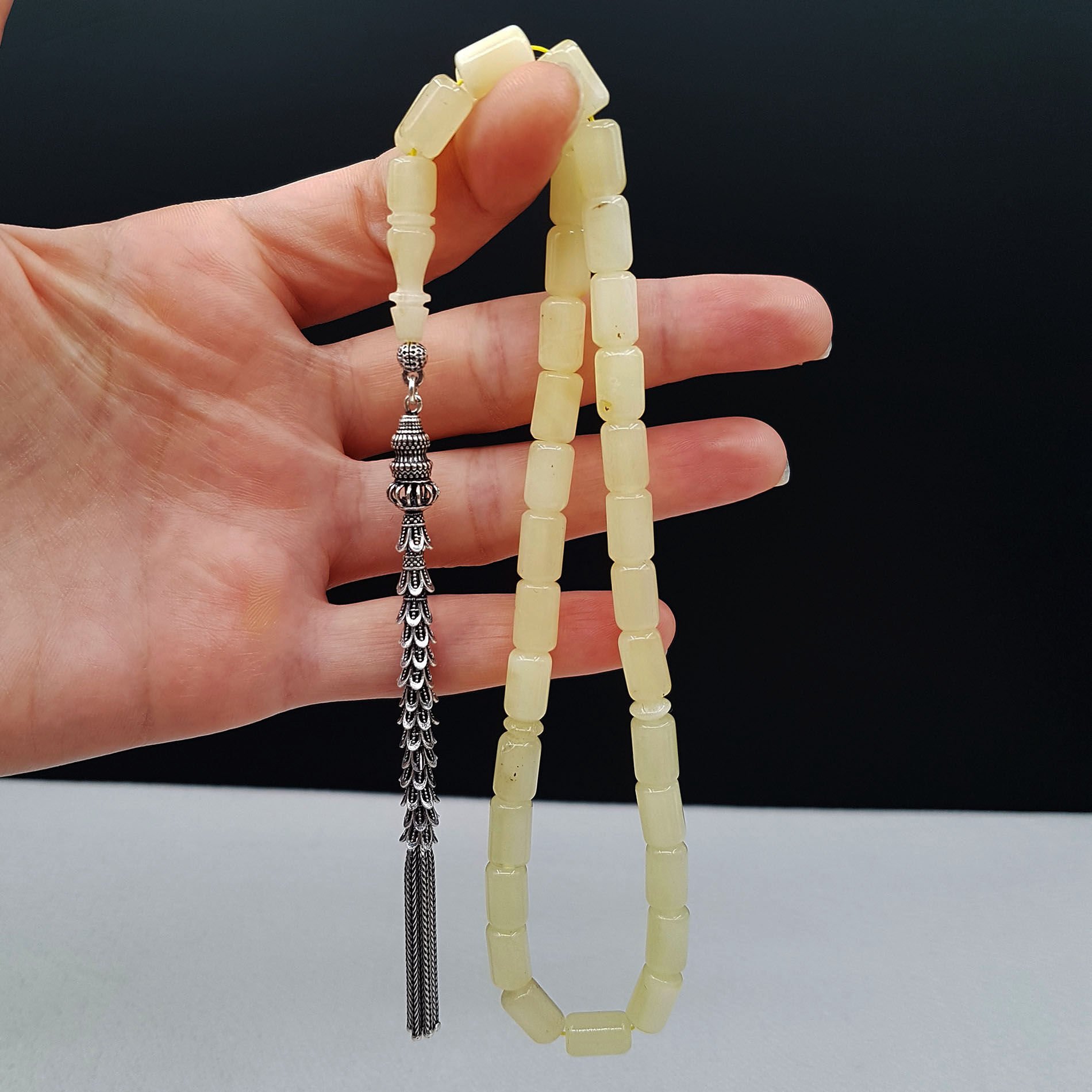 12 Gram Kapsül Kraliçe Damla Kehribar Tesbih