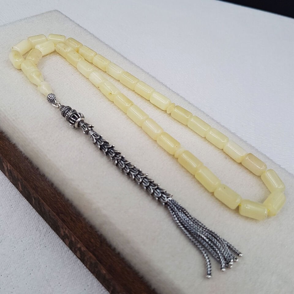 12 Gram Kapsül Kraliçe Damla Kehribar Tesbih