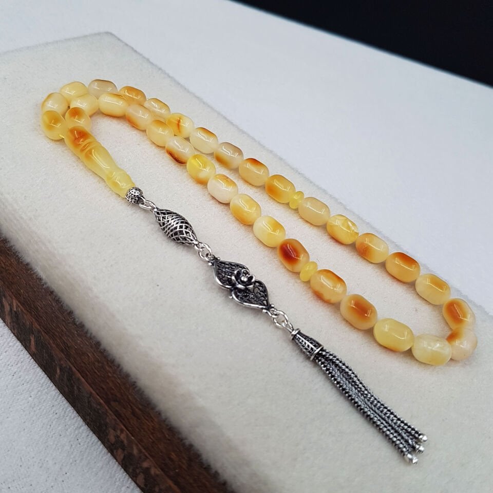 10 Gram Bürokrat Boy Damla kehribar Tesbih