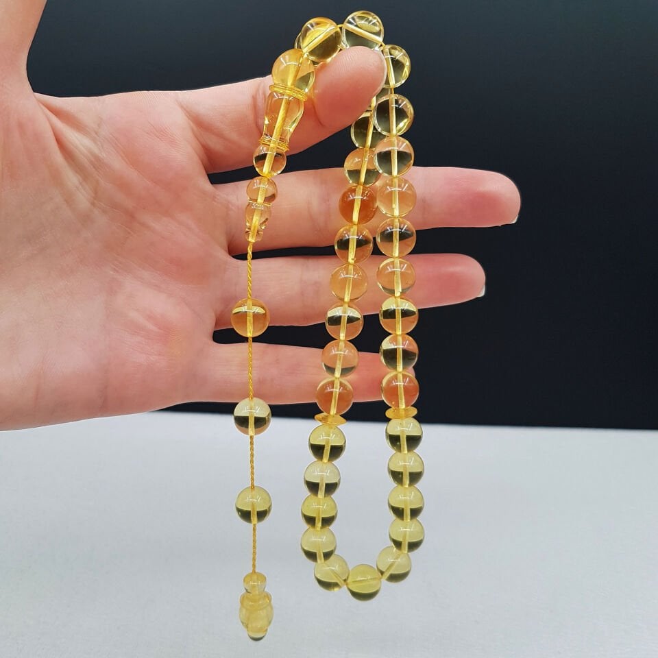 20 Gram Sistemli Küre Damla Kehribar Tesbih