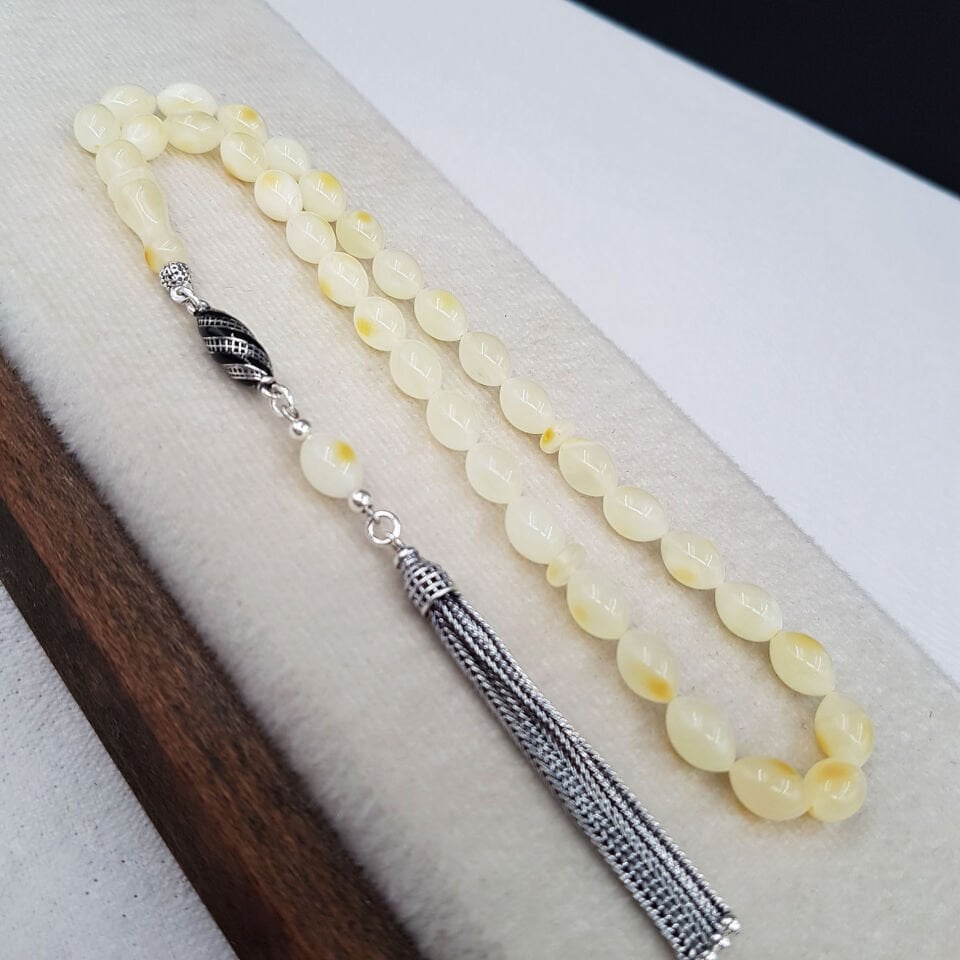 Kraliçe Arpa Kesim Damla Kehribar Tesbih