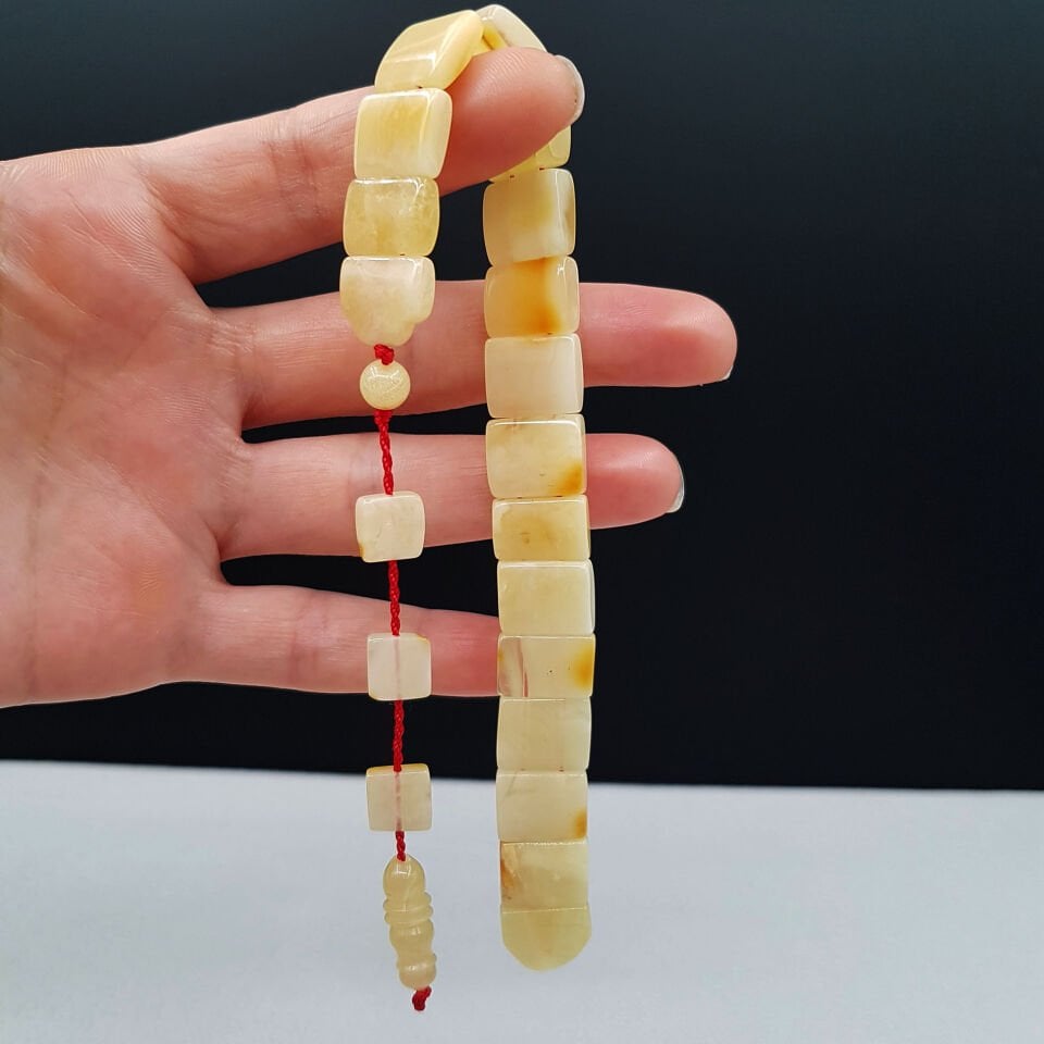 Balık Model Zaza Damla Kehribar Tesbih