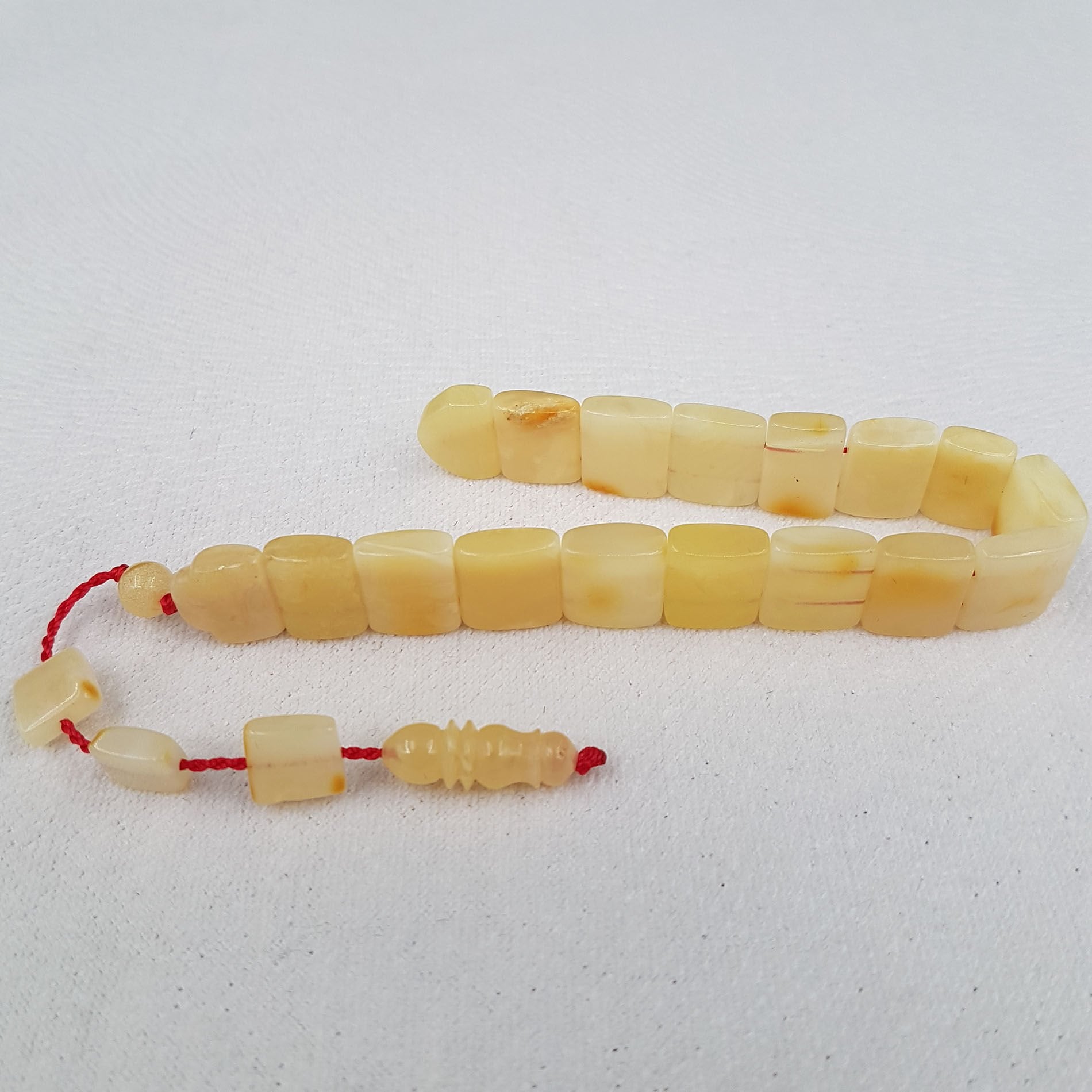 Balık Model Zaza Damla Kehribar Tesbih