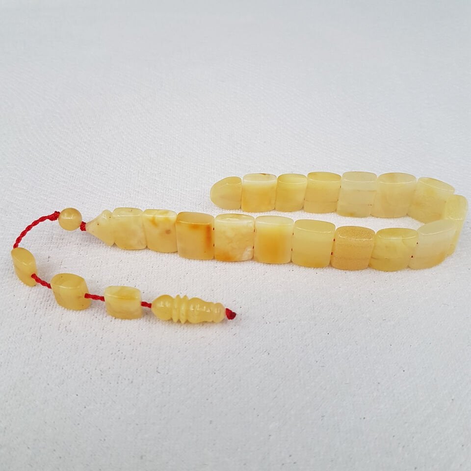 Balık Model Zaza Damla Kehribar Tesbih