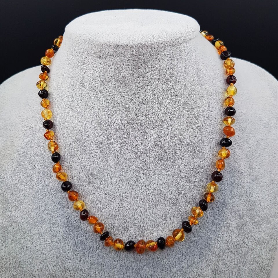 Çocuk Karma Damla Kehribar kolye