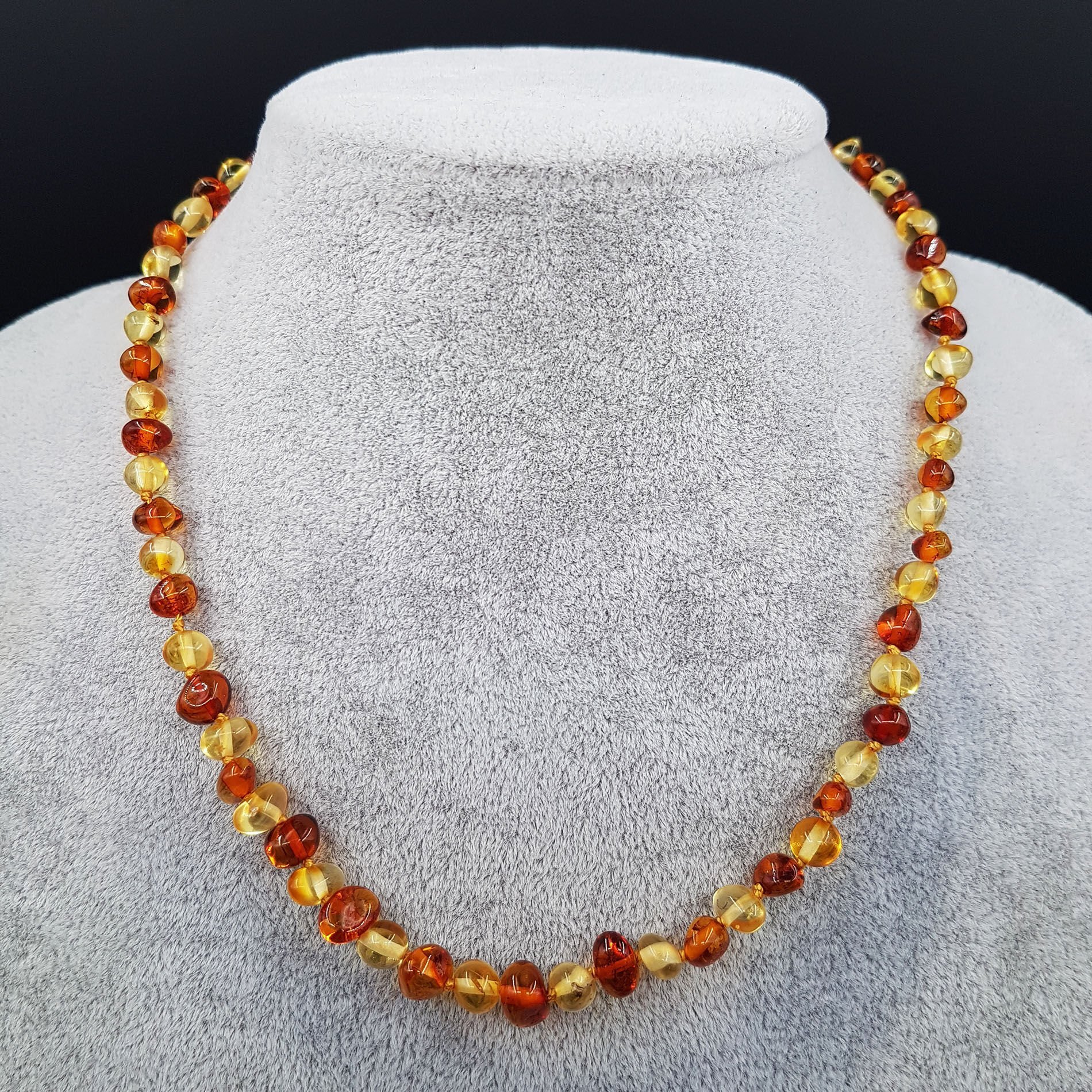 Çocuk Karma Damla Kehribar kolye