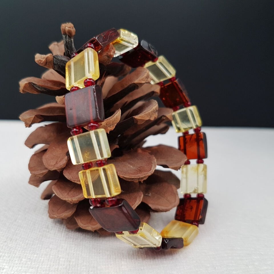 Özel İşcilik Karma Kaya Damla Bileklik